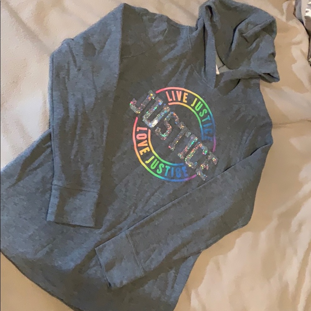 Justice long sleeve hoodie